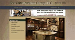 Desktop Screenshot of ecoconstructiongroup.com