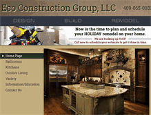 Tablet Screenshot of ecoconstructiongroup.com